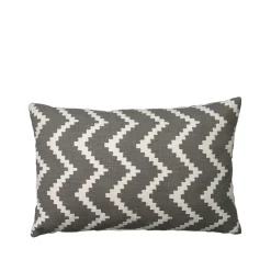 Coussin Ikat Sema, Grey/offwhite, 40 cm