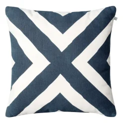 Coussin Impal Outdoor, Blue/off white, 50 cm