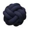 Coussin Knot, bleu marine
