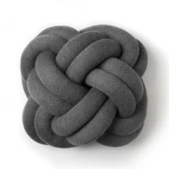 Coussin Knot, gris