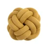 Coussin Knot, jaune