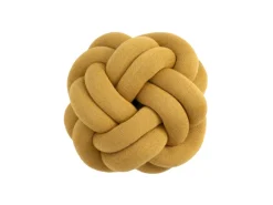 Coussin Knot, jaune