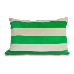 Coussin Pathi L 40x60 cm, Vert-beige