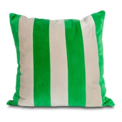 Coussin Pathi M 45x45 cm, Vert-beige