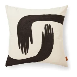 Coussin Pose 50x50 cm, Coffee-undyed