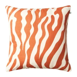 Coussin Zebra Outdoor 50x50 cm, Apricot orange-off white