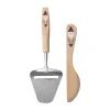 Couteau à beurre et trancheur à fromage 2 pièces Santa, Beige