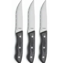 Couteau à steak Hercule XXL lot de 3, Noir