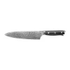 Couteau de chef Damascus By Hâws 32 cm, Noir-acier inoxydable