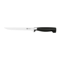 Couteau de filetage Zwilling Four Star 18 cm, Noir-acier inoxydable