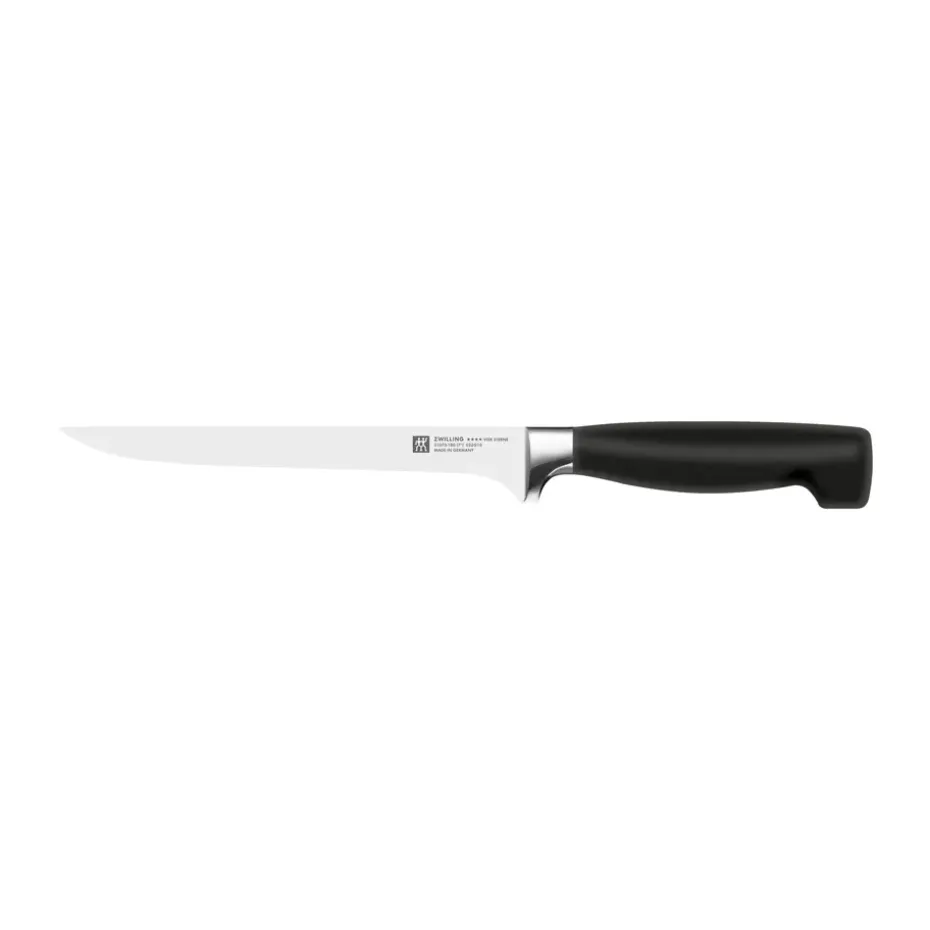 Couteau de filetage Zwilling Four Star 18 cm, Noir-acier inoxydable
