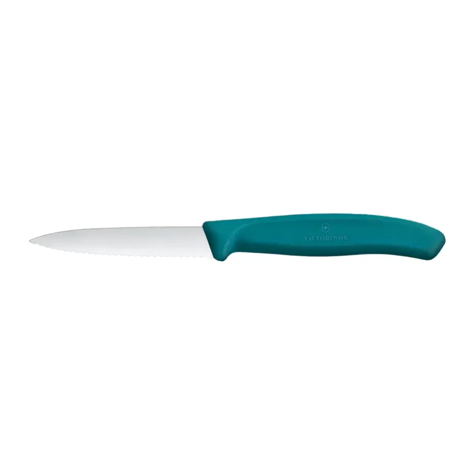 Couteau d'office Victorinox Swiss Classic dentelé 8 cm, Vert