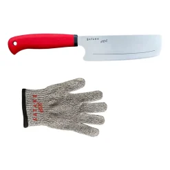Couteau pour enfant et gant anti-coupure Satake Kids, 2 Pièces