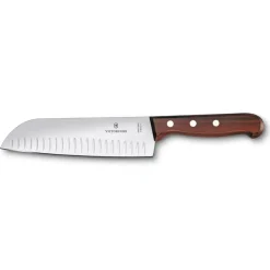 Couteau santoku poli à l'olive Wood 17 cm, Acier inoxydable-érable