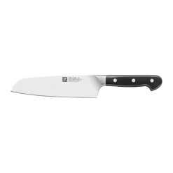 Couteau Santoku Zwilling Four Star 18 cm, Noir-acier inoxydable