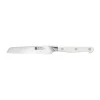 Couteau tout usage dentelé Zwilling Pro Le Blanc 13 cm, Blanc-acier inoxydable