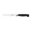 Couteau tout usage dentelé Zwilling Four Star 13 cm, Noir-acier inoxydable