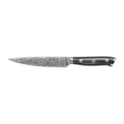 Couteau universel Damascus By Hâws 23,6 cm, Noir-acier inoxydable