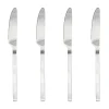 Couteau Yuka, lot de 4, Acier brossé