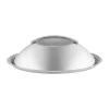 Couvercle bombé Eva Trio en acier inoxydable recyclé, Ø24 cm