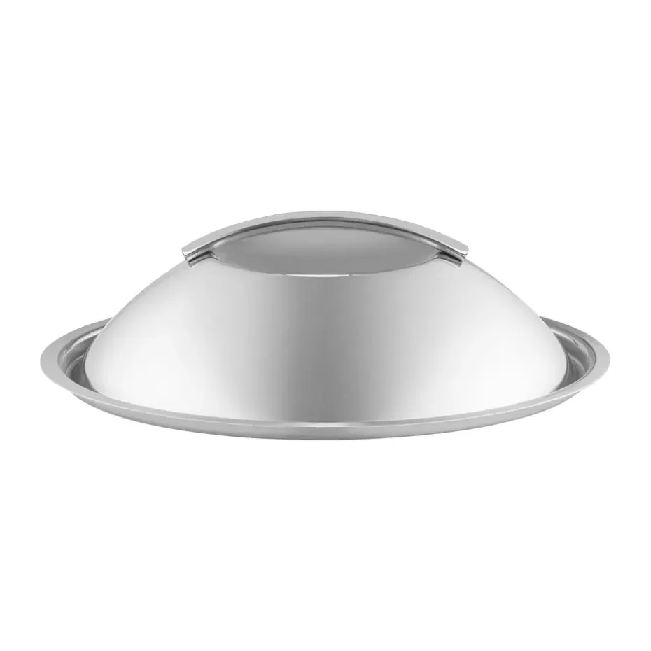 Couvercle bombé Eva Trio en acier inoxydable recyclé, Ø20 cm