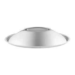 Couvercle bombé Eva Trio en acier inoxydable recyclé, Ø32 cm