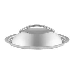 Couvercle bombé Eva Trio en acier inoxydable recyclé, Ø16 cm