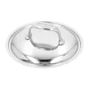 Couvercle Demeyere Atlantis 7 en acier inoxydable, Ø22 cm
