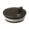 Couvercle pour tasse en mélamine Design Letters, noir