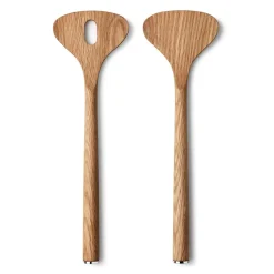Couverts à salade Alfredo en chêne, 28 cm