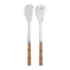 Couverts à salade Bamboo Shape, 2 pièces, Light wood laminated
