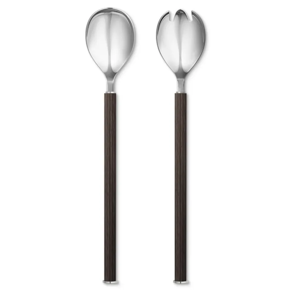 Couverts à salade Bernadotte manche en bois, 2 Pièces