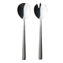 Couverts à salade Groovy 2 Pièces, Acier inoxydable