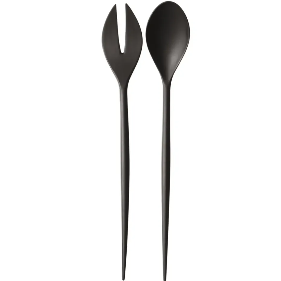 Couverts à salade Krenit, noir