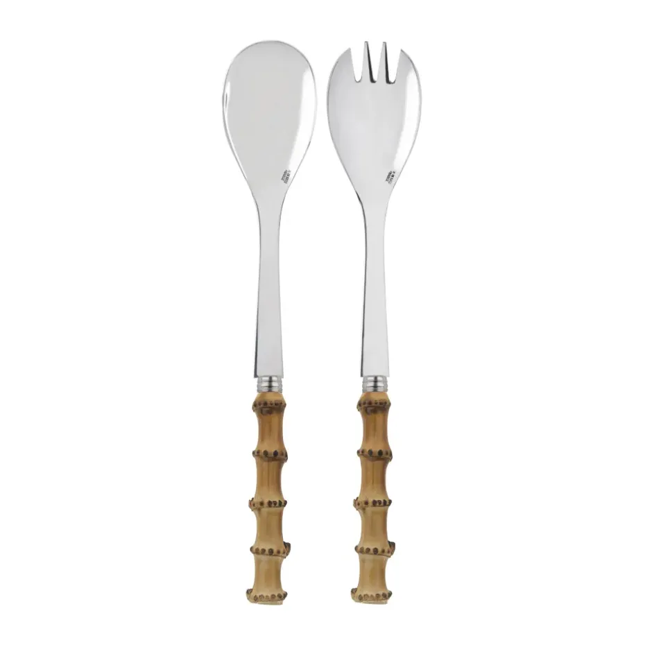 Couverts à salade Panda, 2 pièces, Bamboo light