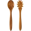 Couverts à salade Raw 2 Pièces teak, Marron