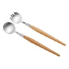 Couverts à salade Sico 28 cm, Acier inoxydable-Acacia