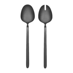 Couverts à salade STELLA noir lot de 2, 28 cm