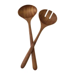 Couverts à salade Teak 2 pièces, Marron