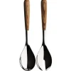 Couverts à service Piano 2 Pièces, Acier inoxydable-bois