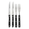 Couverts barbecue Old Farmer noir, set de 4 pièces