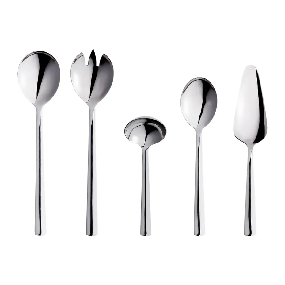 Couverts de service Raw 5 pièces, Argent
