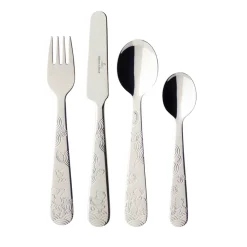 Couverts enfant Hungry as a Bear 4 pièces, Acier inoxydable