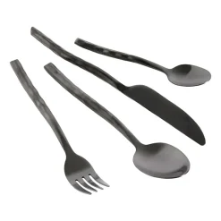 Couverts Uta 16 Pièces, Matt black