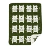Couverture chenille Little me, vert