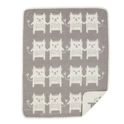 Couverture chenille Little me, gris