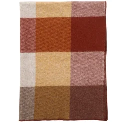 Couverture en laine Block 130x180 cm, Rust