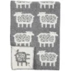 Couverture en laine Mouton, gris 90x130 cm