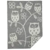 Couverture en laine Tree Owl, gris clair