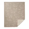 Couverture enfant In the woods 70x90 cm, Beige